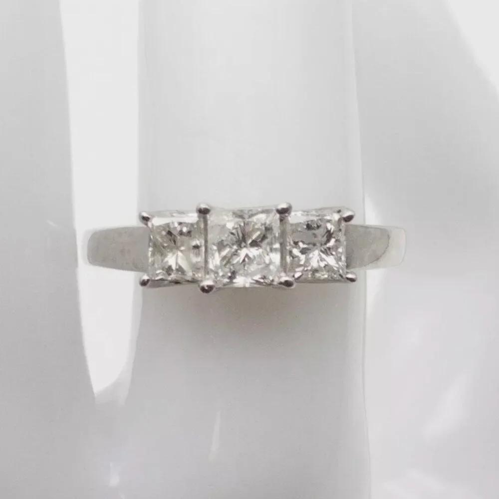 Princess Cut 1.75ct 14k White Gold Ring